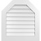 Ekena Millwork Octagonal Top Surface Mount PVC Gable Vent w/ 3-1/2"W x 1"P Standard Frame, 28"W x 30"H GVPOT28X3001SN - alternate 1